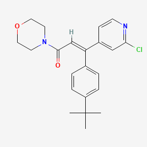 (E)-3-(4-tert-butylphenyl)-3-(2-chloropyridin-4-yl)-1-morpholin-4-ylprop-2-en-1-one