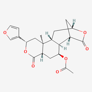 [(1S,2S,3S,5S,8S,10S,11R,13R)-8-(furan-3-yl)-10-methyl-6,15-dioxo-7,14-dioxatetracyclo[11.2.1.02,11.05,10]hexadecan-3-yl] acetate