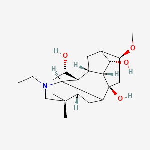 molecular formula C22H35NO4 B10825333 (1S,2R,3R,4S,6S,8S,10R,13R,16S,17R)-11-ethyl-6-methoxy-13-methyl-11-azahexacyclo[7.7.2.12,5.01,10.03,8.013,17]nonadecane-4,8,16-triol 