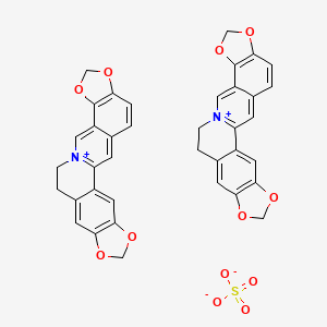 5,7,17,19-Tetraoxa-13-azoniahexacyclo[11.11.0.02,10.04,8.015,23.016,20]tetracosa-1(13),2,4(8),9,14,16(20),21,23-octaene;sulfate