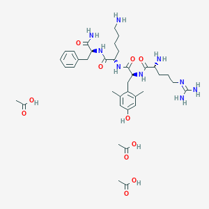 molecular formula C38H61N9O11 B10825373 Elamipretide Triacetate 