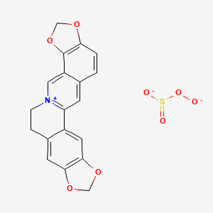 molecular formula C19H14NO8S- B10825377 Oxido sulfite;5,7,17,19-tetraoxa-13-azoniahexacyclo[11.11.0.02,10.04,8.015,23.016,20]tetracosa-1(13),2,4(8),9,14,16(20),21,23-octaene 