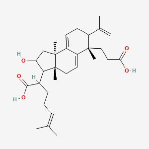 2-[(3aR,6S,9bR)-6-(2-carboxyethyl)-2-hydroxy-3a,6,9b-trimethyl-7-prop-1-en-2-yl-1,2,3,4,7,8-hexahydrocyclopenta[a]naphthalen-3-yl]-6-methylhept-5-enoic acid