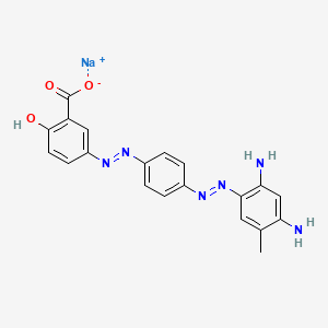 Sodium 3-[[4-[(2,4-diamino-5-methylphenyl)-diazenyl]phenyl]hydrazinylidene]-6-oxocyclohexa-1,4-diene-1-carboxylate