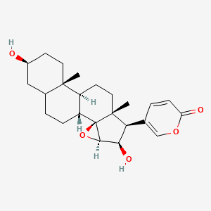 5-[(1R,2S,4R,5R,6R,7R,10S,11S,14S)-5,14-dihydroxy-7,11-dimethyl-3-oxapentacyclo[8.8.0.02,4.02,7.011,16]octadecan-6-yl]pyran-2-one