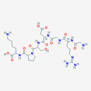 molecular formula C28H49N11O11 B10825449 H-Gly-DL-Arg-Gly-DL-Asp-DL-Ser-DL-Pro-DL-Lys-OH 