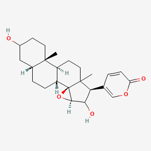 molecular formula C24H32O5 B10825455 5-[(1R,2S,4R,6R,10S,11S,16R)-5,14-dihydroxy-7,11-dimethyl-3-oxapentacyclo[8.8.0.02,4.02,7.011,16]octadecan-6-yl]pyran-2-one 