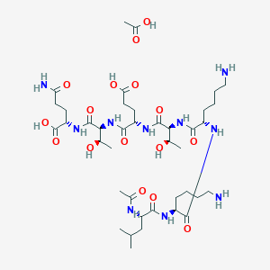 molecular formula C40H72N10O16 B10825483 TB500 acetate 