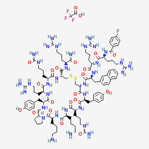 Bz(4-F)-Arg-Arg-2Nal-Cys(1)-Tyr-Cit-Lys-Lys-Pro-Tyr-Arg-Cit-Cys(1)-Arg-NH2.TFA