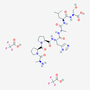 molecular formula C35H51F6N9O13 B10825548 RS09 ditrifluoroacetate 