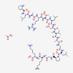 molecular formula C70H126N20O20 B10825549 Syntide 2 acetate 