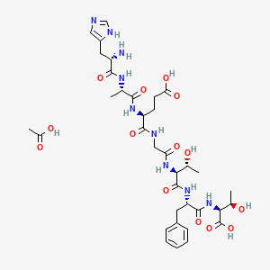 molecular formula C35H51N9O14 B10825564 HAEGTFT acetate(926018-95-3 free base) 