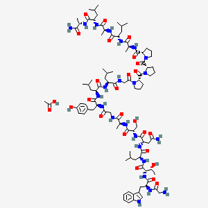 molecular formula C96H149N23O26 B10825577 M40 acetate(143896-17-7 free base) 