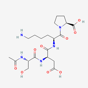 molecular formula C20H33N5O9 B10825599 N-acetyl-Ser-Asp-Lys-Pro 