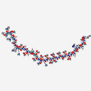 molecular formula C204H301N51O64 B10825602 Ac-DL-Tyr-DL-xiThr-DL-Ser-DL-Leu-DL-Ile-DL-His-DL-Ser-DL-Leu-DL-Ile-DL-Glu-DL-Glu-DL-Ser-DL-Gln-DL-Asn-DL-Gln-DL-Gln-DL-Glu-DL-Lys-DL-Asn-DL-Glu-DL-Gln-DL-Glu-DL-Leu-DL-Leu-DL-Glu-DL-Leu-DL-Asp-DL-Lys-DL-Trp-DL-Ala-DL-Ser-DL-Leu-DL-Trp-DL-Asn-DL-Trp-DL-Phe-NH2 