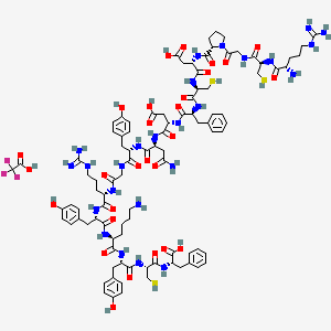 molecular formula C95H128F3N25O28S3 B10825637 JAG-1, scrambled trifluoroacetate 