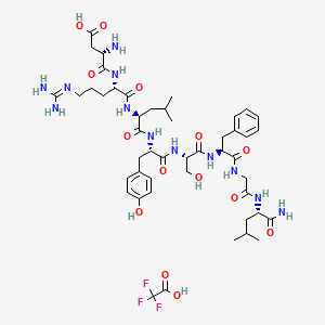 molecular formula C47H69F3N12O14 B10825642 Allatostatin IV trifluoroacetate 