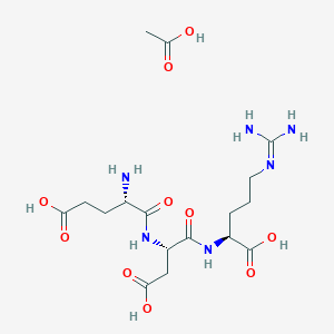 molecular formula C17H30N6O10 B10825664 Pinealon Acetate 