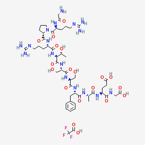 molecular formula C50H78F3N17O19 B10825728 Crosstide trifluoroacetate 