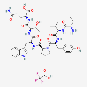 molecular formula C46H62F3N9O13 B10825739 Valorphin TFA(144313-54-2(free base)) 