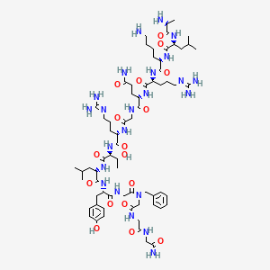 molecular formula C68H111N23O17 B10825820 H-Ala-Leu-Lys-Arg-Gln-Gly-Arg-Thr-Leu-Tyr-Gly-N(Bn)Gly-Gly-Gly-NH2 