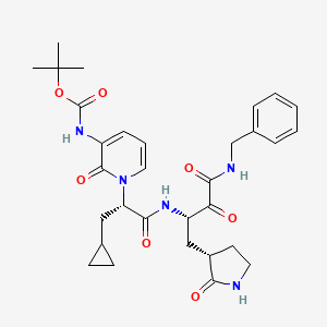 molecular formula C31H39N5O7 B10825852 MPro 13b 