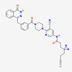 molecular formula C34H31N9O3 B10825859 PARPYnD 