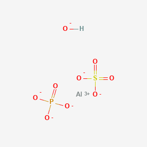 molecular formula AlHO9PS-3 B10825894 Aluminum hydroxyphosphate CAS No. 150828-31-2