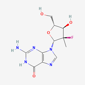 2-Amino-9-(3-fluoro-4-hydroxy-5-hydroxymethyl-3-methyl-tetrahydro-furan-2-yl)-9H-purin-6-ol