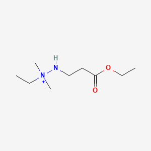 [(3-Ethoxy-3-oxopropyl)amino]-ethyl-dimethylazanium