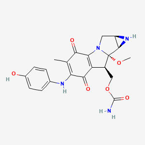 [(4R,6R,7S,8R)-11-(4-hydroxyanilino)-7-methoxy-12-methyl-10,13-dioxo-2,5-diazatetracyclo[7.4.0.02,7.04,6]trideca-1(9),11-dien-8-yl]methyl carbamate