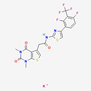 molecular formula C20H13F5KN4O3S2 B10826026 CID 118023868 