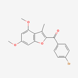 (4-Bromophenyl)(4,6-dimethoxy-3-methyl-1-benzofuran-2-YL)methanone