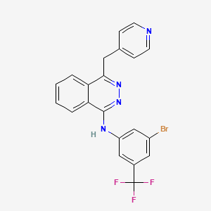 N-[3-bromo-5-(trifluoromethyl)phenyl]-4-(pyridin-4-ylmethyl)phthalazin-1-amine