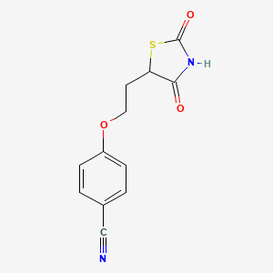 4-(2-(2,4-Dioxothiazolidin-5-yl)ethoxy)benzonitrile