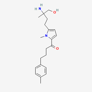 (S)-1-(5-(3-amino-3-methylpentyl)-1-methyl-1H-pyrrol-2-yl)-4-(p-tolyl)butan-1-one