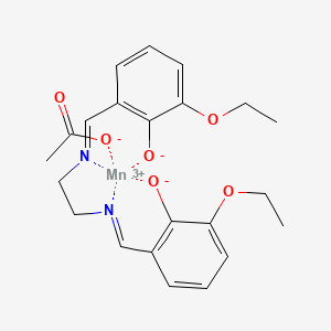 N,N'-Bis(3-ethoxysalicylidene)-1,2-ethylenediamine-manganese(II)