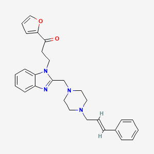 molecular formula C28H30N4O2 B10826304 Fuprazole CAS No. 60248-23-9