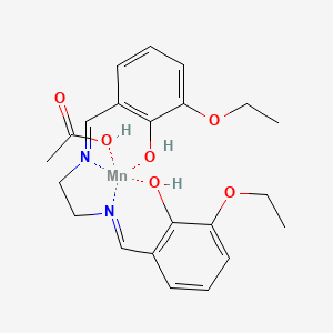 Acetic acid;2-ethoxy-6-[2-[(3-ethoxy-2-hydroxyphenyl)methylideneamino]ethyliminomethyl]phenol;manganese