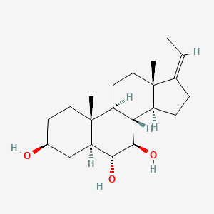 (3S,5S,6R,7R,8R,9S,10R,13S,14S,17Z)-17-ethylidene-10,13-dimethyl-1,2,3,4,5,6,7,8,9,11,12,14,15,16-tetradecahydrocyclopenta[a]phenanthrene-3,6,7-triol