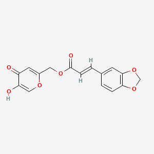 molecular formula C16H12O7 B10826414 seletinoid G CAS No. 637357-50-7