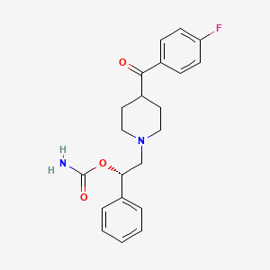 [(1S)-2-[4-(4-fluorobenzoyl)piperidin-1-yl]-1-phenylethyl] carbamate