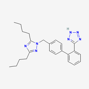 molecular formula C24H29N7 B10826455 5-[2-[4-[(3,5-dibutyl-1,2,4-triazol-1-yl)methyl]phenyl]phenyl]-2H-tetrazole 