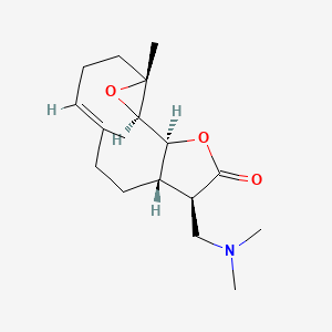 (1S,2R,4R,7E,11S,12R)-12-[(dimethylamino)methyl]-4,8-dimethyl-3,14-dioxatricyclo[9.3.0.02,4]tetradec-7-en-13-one