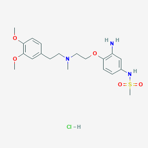 1-(2-amino-4-methanesulfonamidophenoxy)-2-[N-(3,4-dimethoxyphenethyl)-N-methylamino]ethane hydrochloride