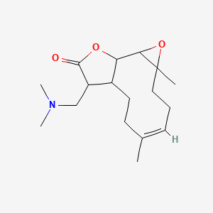 (7Z)-12-[(dimethylamino)methyl]-4,8-dimethyl-3,14-dioxatricyclo[9.3.0.02,4]tetradec-7-en-13-one