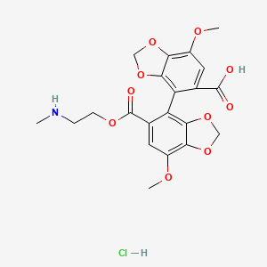 molecular formula C21H22ClNO10 B10826630 Lebecel CAS No. 213456-57-6