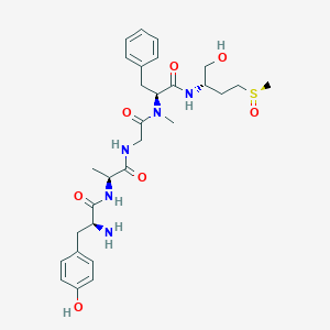 molecular formula C29H41N5O7S B10826715 H-Tyr-Ala-Gly-N(Me)Phe-Met(R-O)-ol 