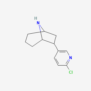 molecular formula C12H15ClN2 B10826719 Homoepibatidine 