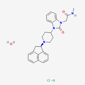 (R)-2-3-(1-(Acenaphthen-1-yl)piperidin-4-yl)-2-oxo-2,3-dihydro-1H-benzimidazol-1-yl-N-methylacetamide hydrochloride hydrate